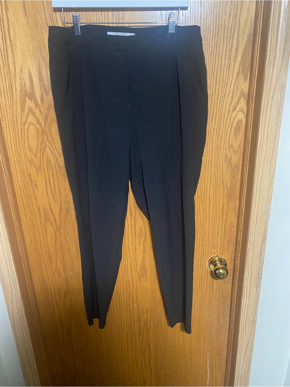 Dynamite Black High-Waist Tailored Pants